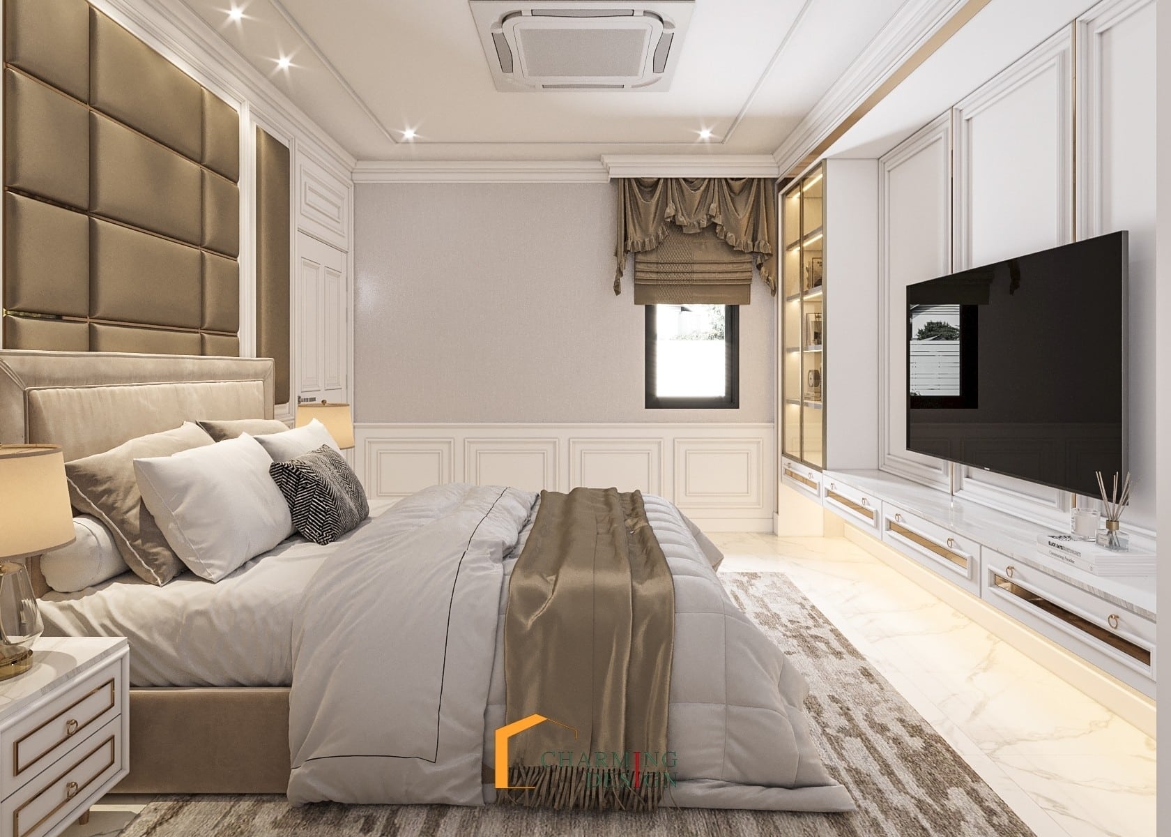 ห้องนอน Modern Style Built-in