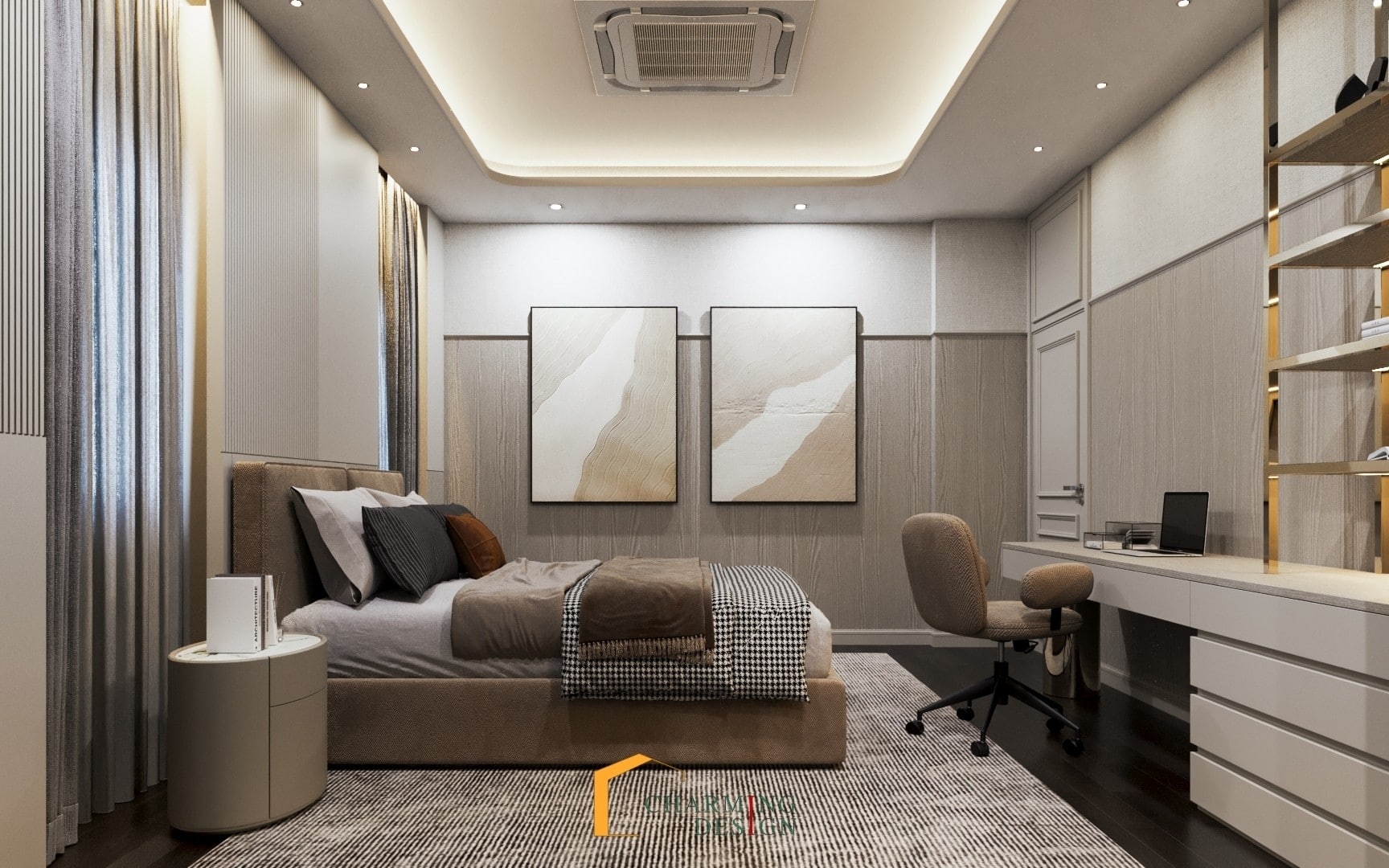 ห้องนอนบิ้วอินหรู Luxury Bedroom